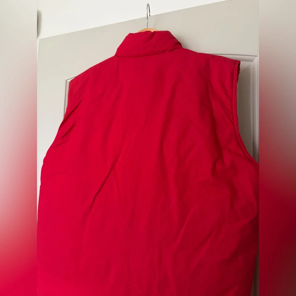 J. Crew Outfitters Vintage 90s Red Goose Down Cotton Puffer Vest | Men’s Small
